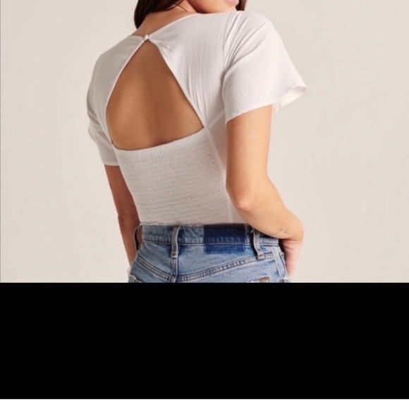 Abercrombie & Fitch Striped Linen Bodysuit - Picture 7 of 8